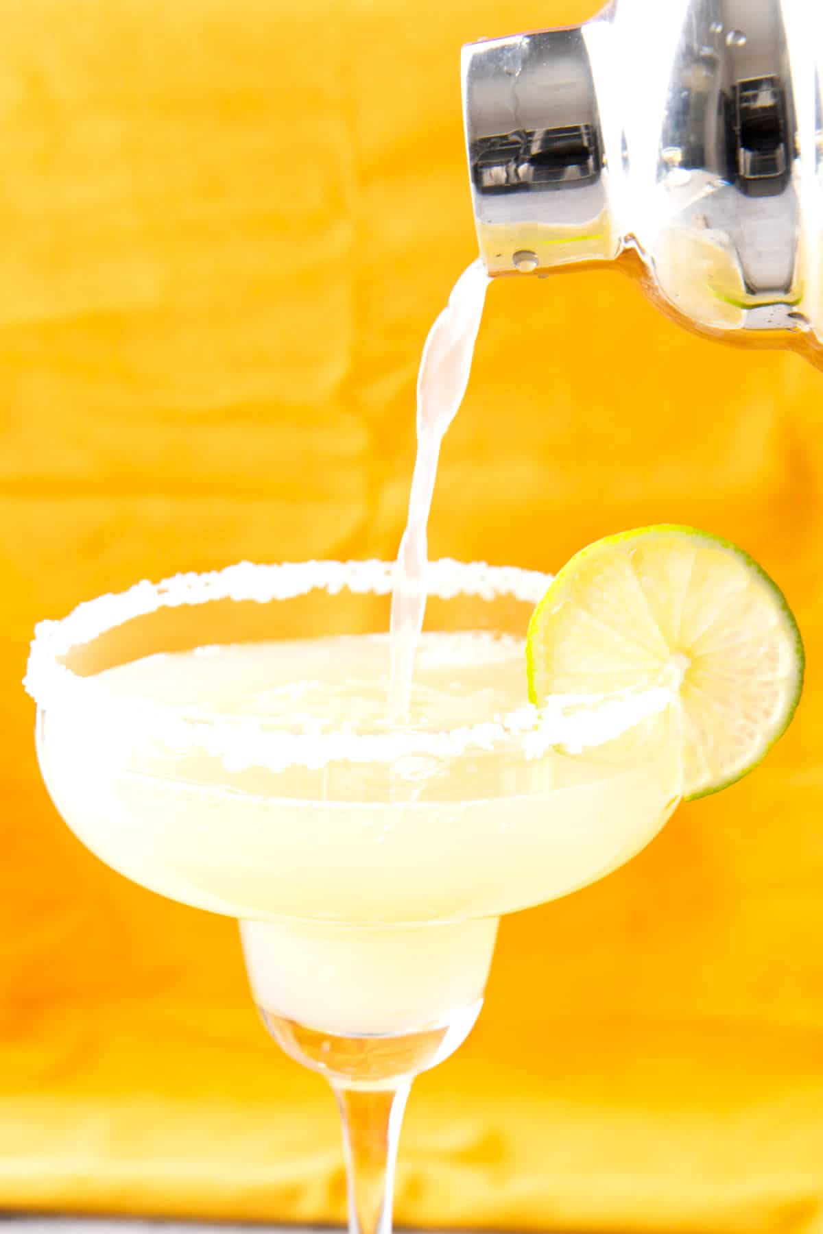 Photo showing How to Make a Cadillac Margarita – closeup view of glass